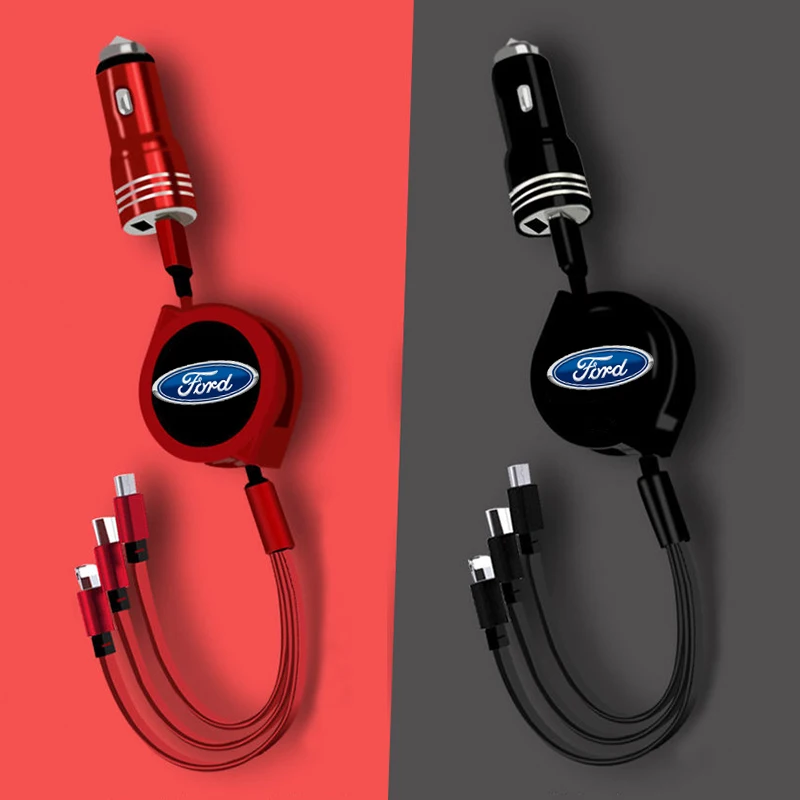 car charger cable usb cigarette mobile phone for ford f150 fiesta mk7 focus mk3 mk2 fusion ranger mondeo mk4 s kuga accessories free global shipping
