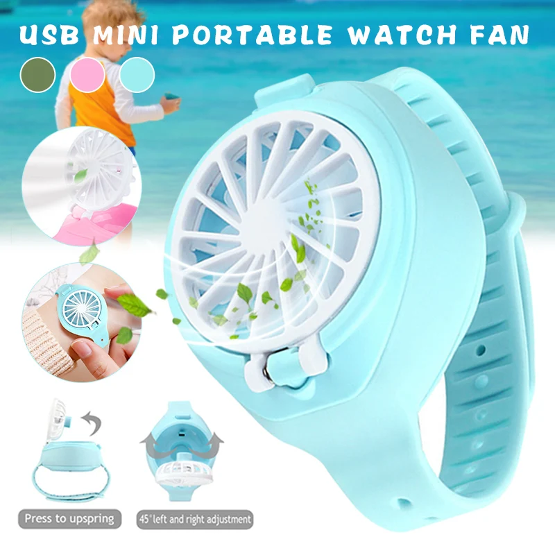 

Вентилятор для часов мини портативный карманный вентилятор складной USB Перезаряжаемый для дома и офиса на открытом воздухе NC99