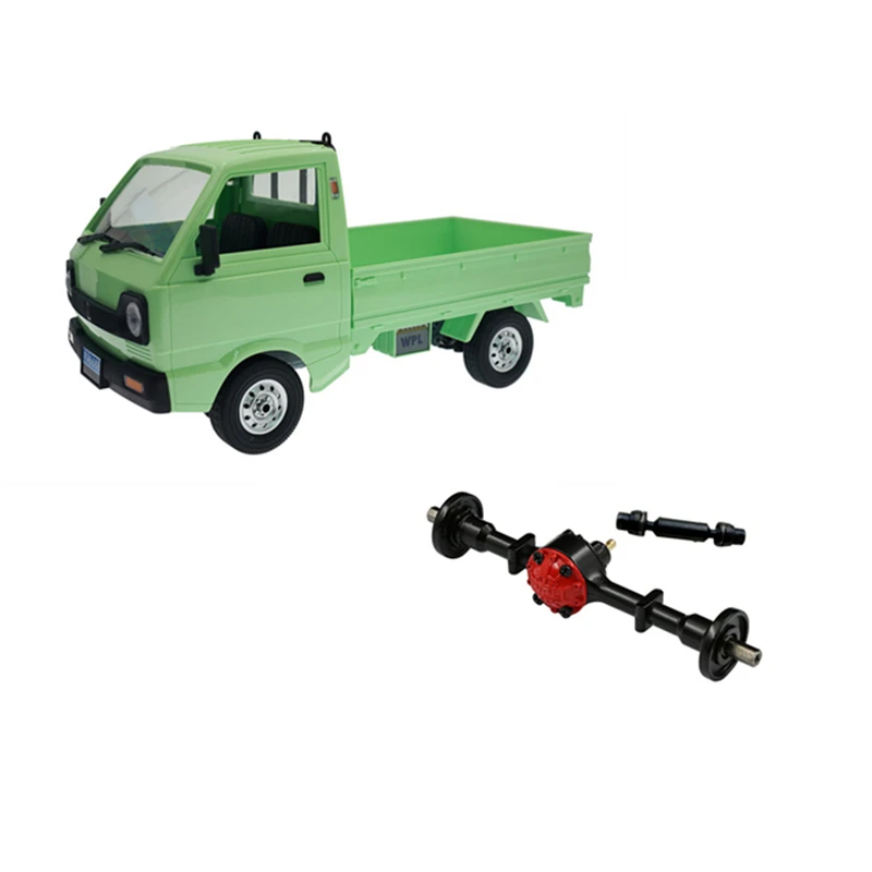 

WPL D12 RC Car Parts 1/10 Upgraded Metal Gear Rear Axle Housing Set Driving Shaft For Toys Cars Parts