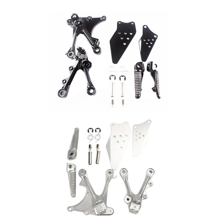 CNC Алюминиевые Передние Подножки для ног кронштейн Kawasaki Ninja ZX6R 2005 2006 2007