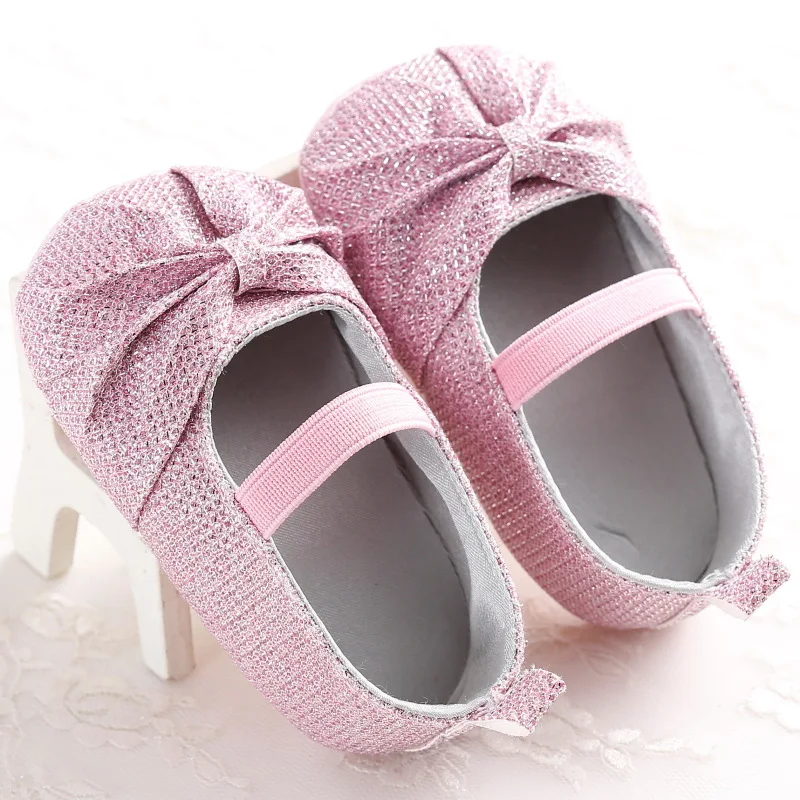 

New baby cute baby girl sequined non-slip soft bottom shoes