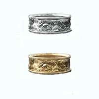 eye gaze ring european and american personality relief engraved jewelry