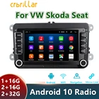 Автомобильный радиоприемник 2 Din Android GPS для VW  Volkswagen Skoda Octavia golf touran passat B6 polo Jetta 2Din радио MP5 плеер Авто 12 В