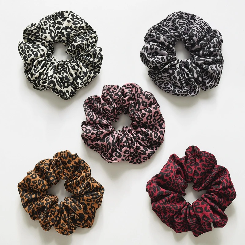 1 шт. Женская резинка для волос с леопардовым принтом| |