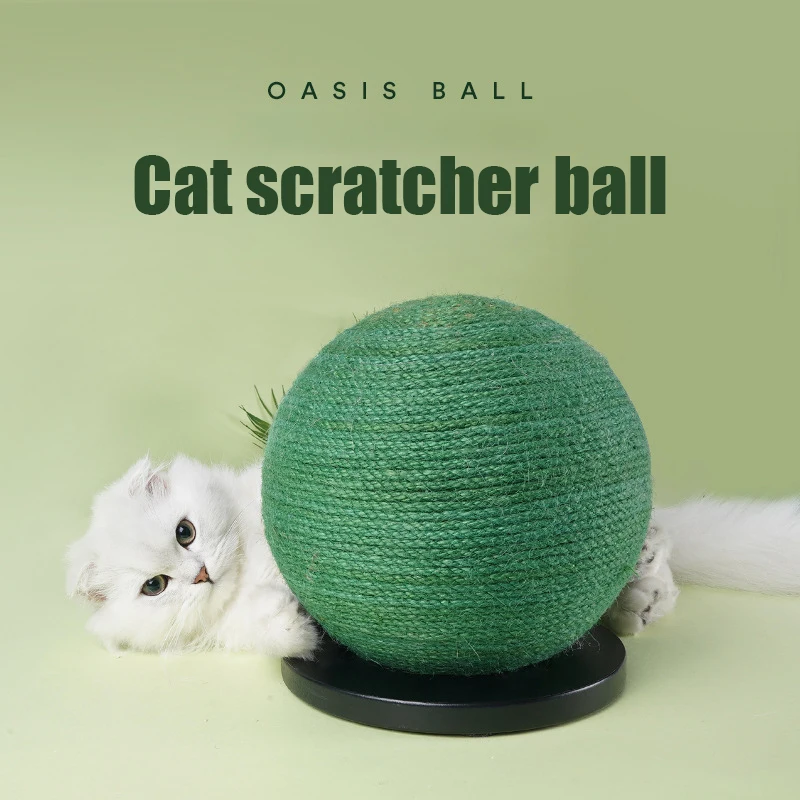 

New Pet Toys Sisal Cactus Ball Interactive Funny Cat Claw Scratcher Sharpener