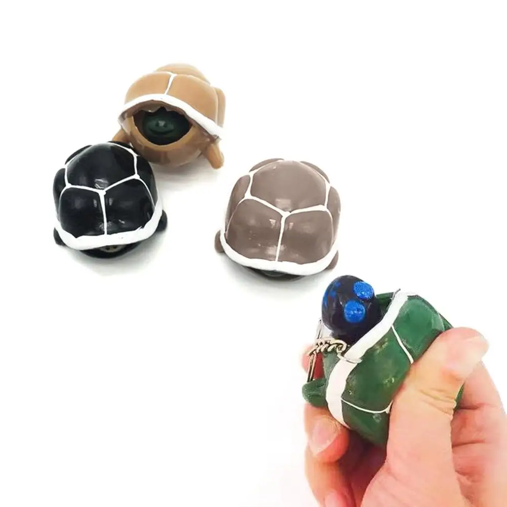 

Creative Decompression Artifact Shrink Head Tortoise Squeezing Toy Antistress toy Multifunctional Cute keychain For kids Adults