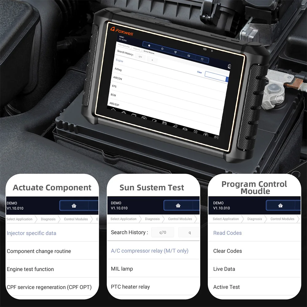 

Foxwell GT65 OBD2 Diagnostic Tools Full System TPMS EPB Oil DPF Reset Active Test Engine Analyzer OBD 2 Car Scanner Professional
