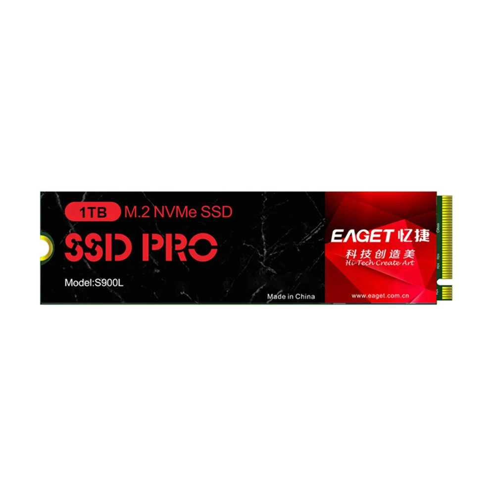 Твердотельный накопитель EAGET S900L M.2 PCI-E SSD 2280 NVMe протокол PCIe3.0 128 ГБ/256 ГБ/512 ГБ/ТБ твердотельный накопитель
