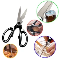 balleenshiny stainless steel kitchen scissors household multifunctional scissors for cutting meat poultry fish vegetable tool