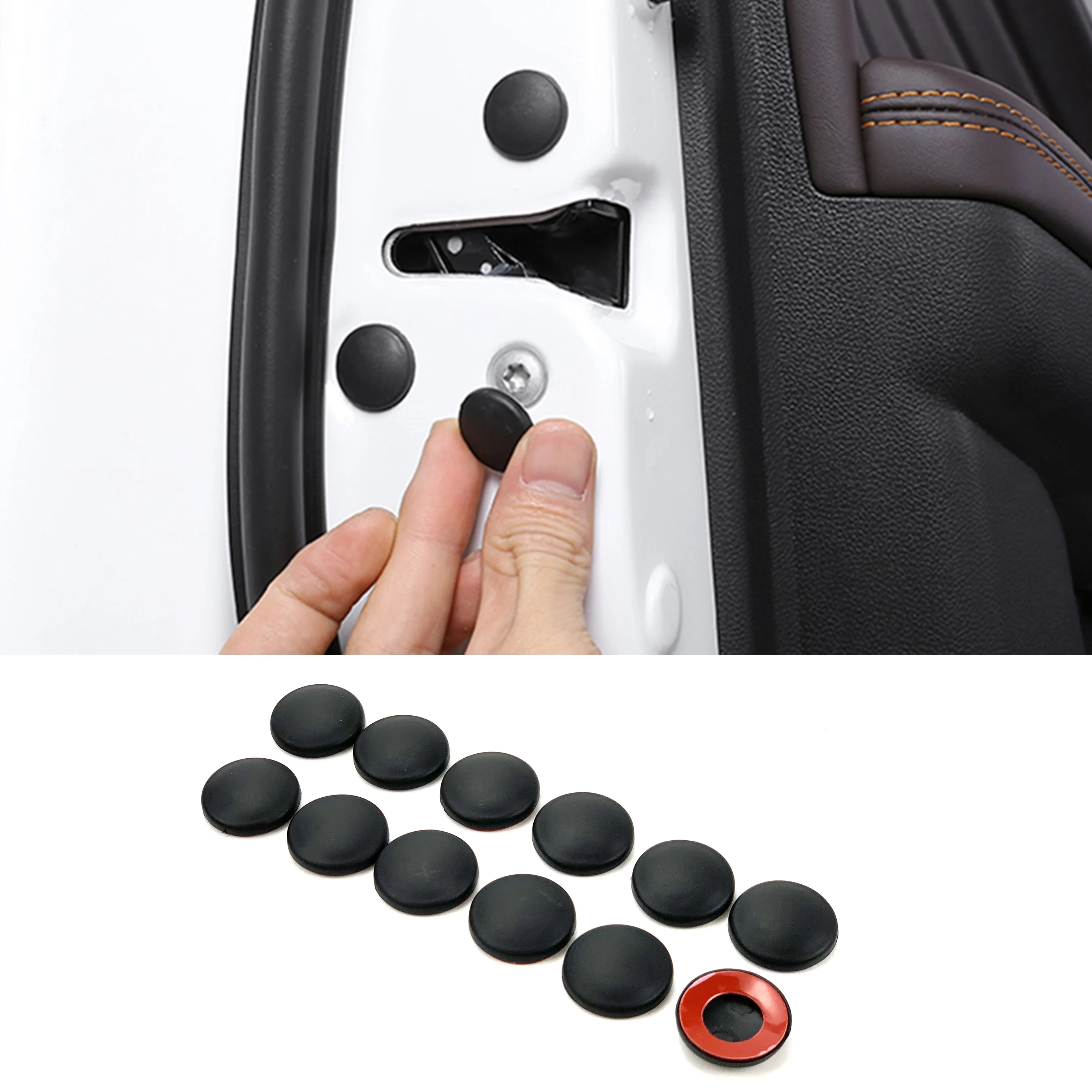 12 шт./партия Автомобильный Дверной замок винтовая защита крышка для пластиковая