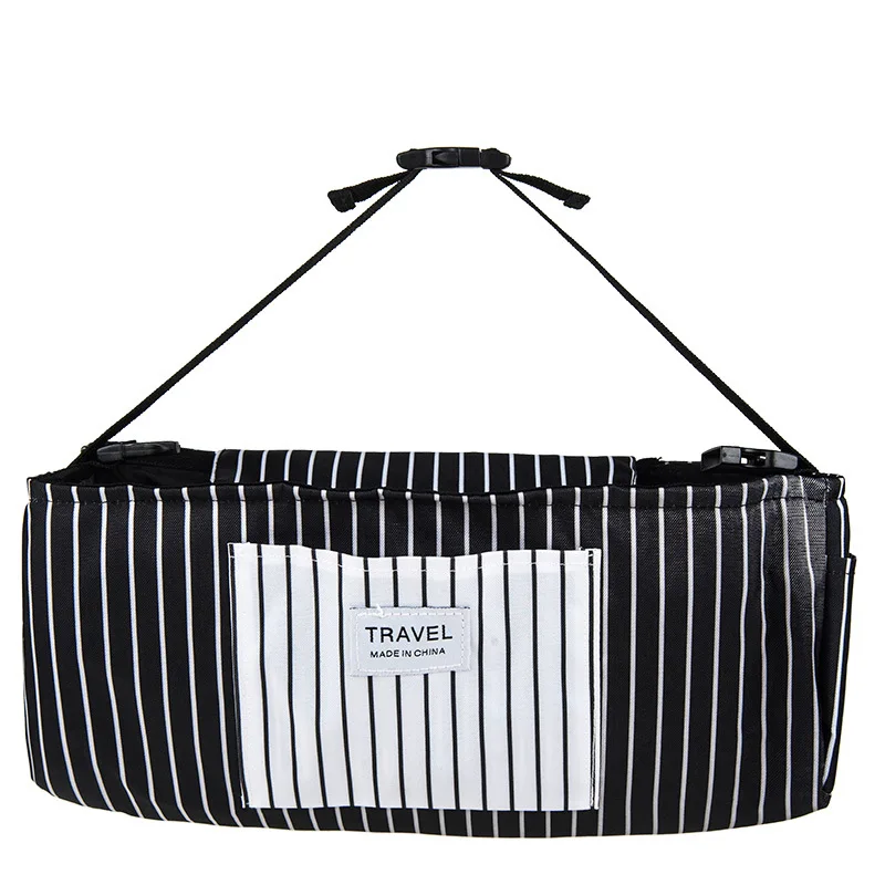 Коляска Органайзер полосатый коляска сумка Мама Пеленки сумки подстаканник