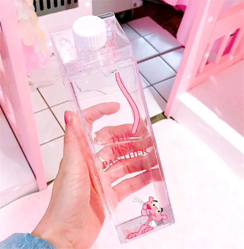Уникальные Симпатичные Мини бутылки для воды коробка молока прозрачная