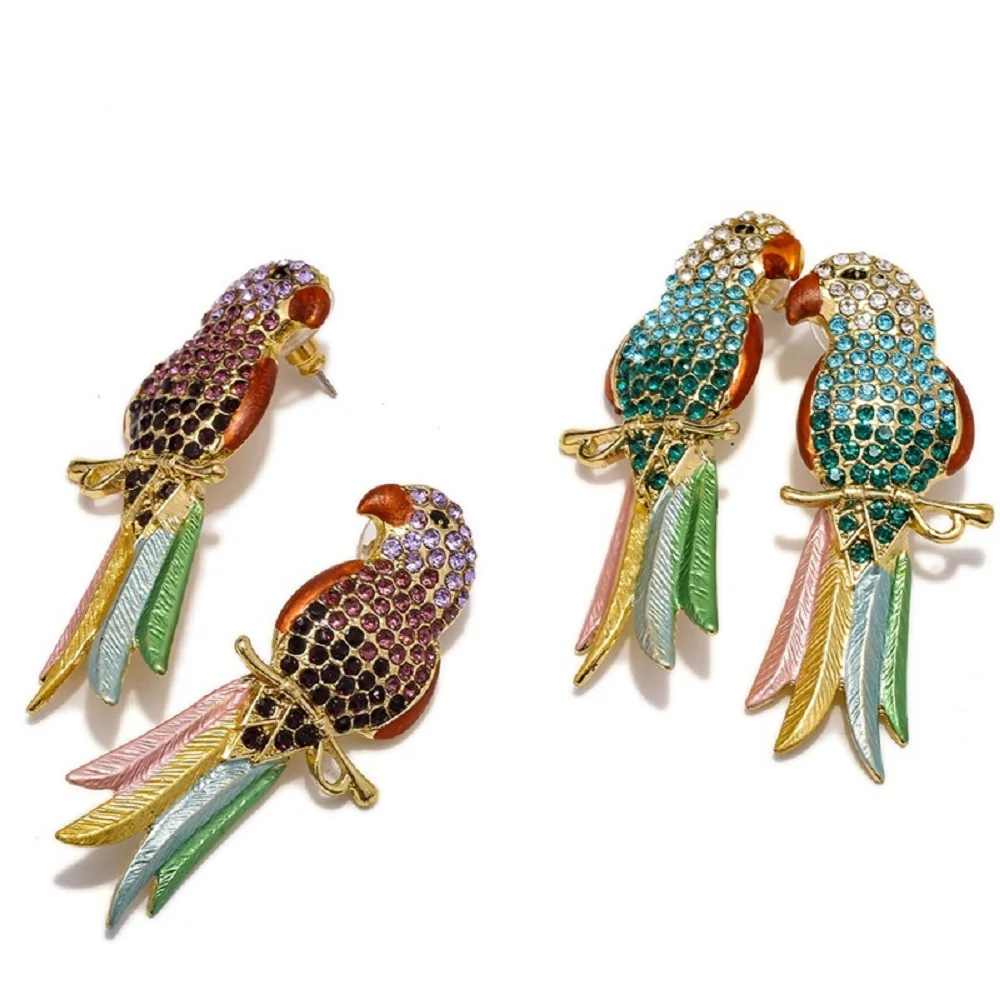 Серия животных серьги модная индивидуальность асимметричные в виде