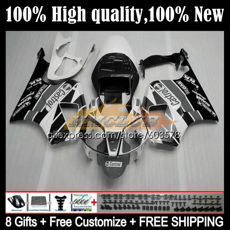 

Обтекатель для HONDA VTR1000 2000 2001 2002 2003 2004 2005 2006 39CL.69 RTV VTR 1000 RC51 SP1 SP2 00 01 02 03 04 05 06, серебристо-белый