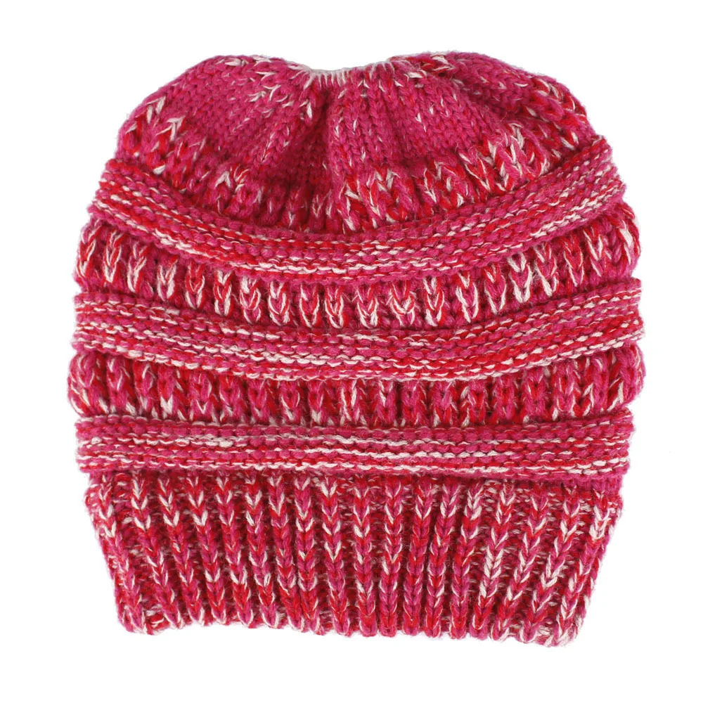 

Women hat Warm Christmas Fur Ball Hat Winter Thickened Pullover Hat Knitted Hat Children's Gift