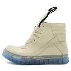 Кроссовки мужские и женские из натуральной кожи, на шнуровке, с молнией