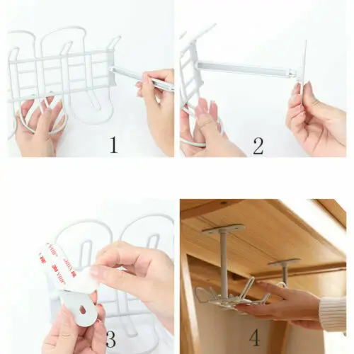 New Home Living Room Storage Rack Under Desk Cable Management Tray Wire Cord Power Strip Adapter Organizer Shelf | Дом и сад