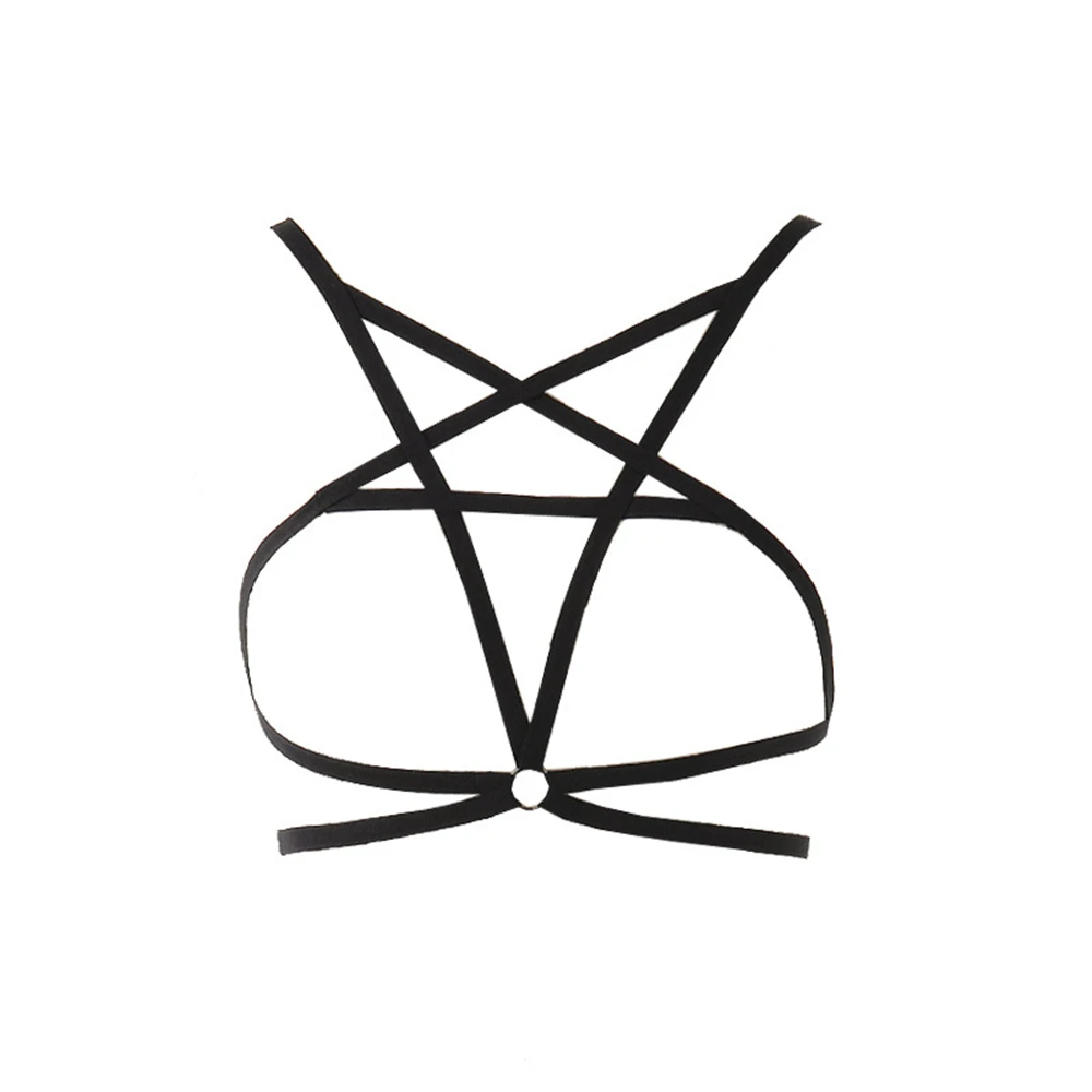 Сексуальное нижнее белье эластичный черный бюстгальтер без чашек бандаж женское