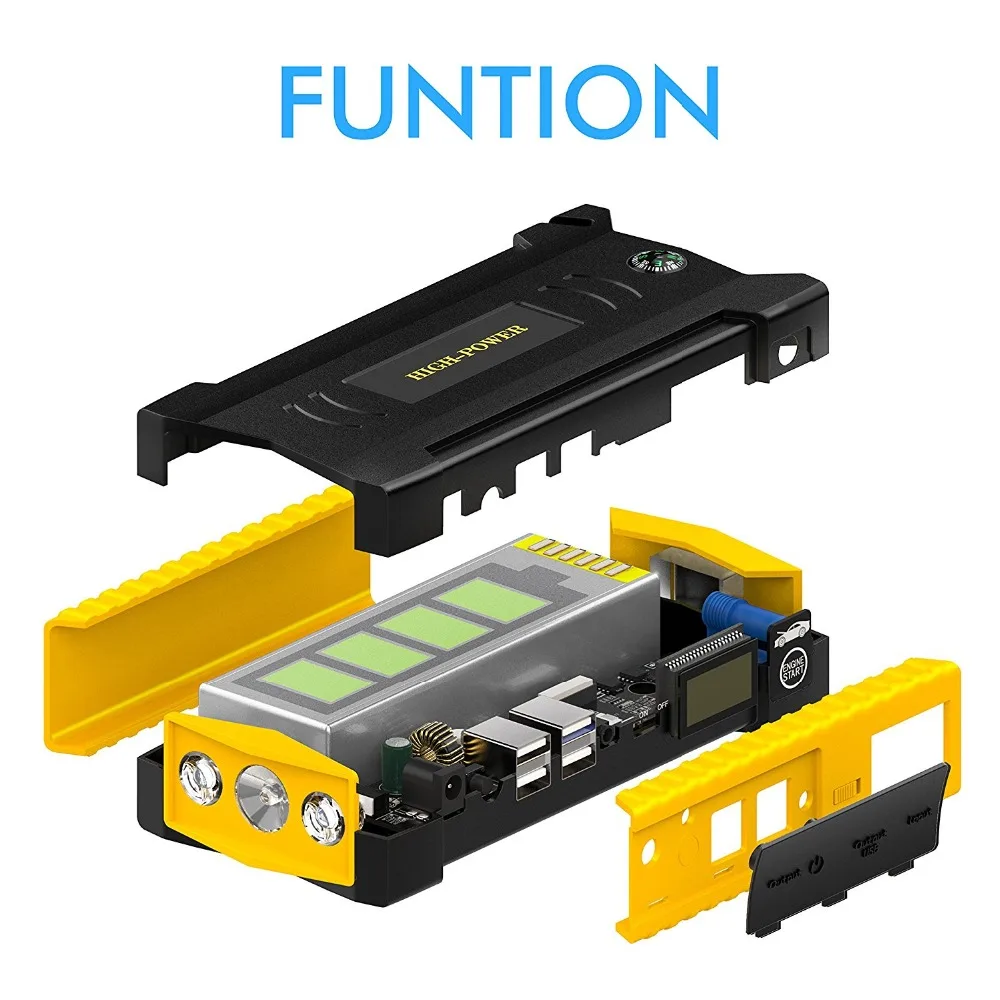 Большой емкости пусковой усилитель устройства 12 В портативный автомобильный