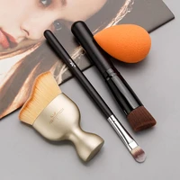 anmor 4pcs high quality makeup brush set with sponge make up tool facial contour foundation concealer brushes for daily makeup
