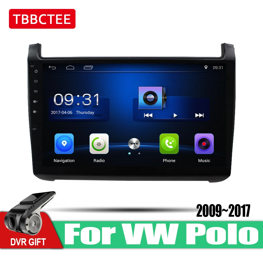 TBBCTEE Автомобильный gps мультимедийный плеер для Volkswagen VW Polo 2009 ~ 2017 автомобильный