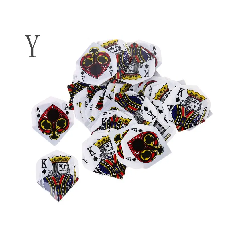 

50pcs Standard Dart Flights Nice Outdoor Wing Tail Professional PVC Darts Flight