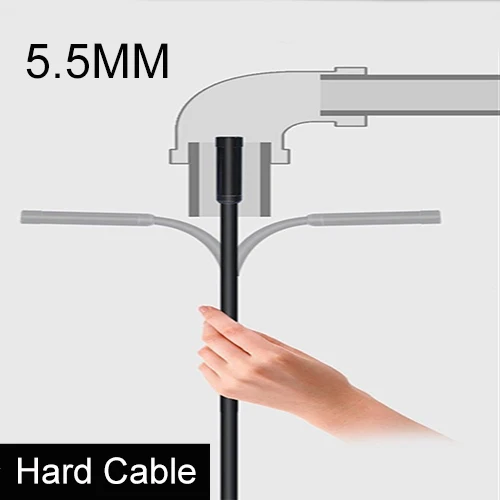 5.5mm hard cable 7/5. 5 мм объектив эндоскоп USB Гибкая Змея водонепроницаемый HD инспекционная Труба Камера бороскоп эндоскоп для Android телефон ПК автомобили - Цвет: 5.5mm hard cable