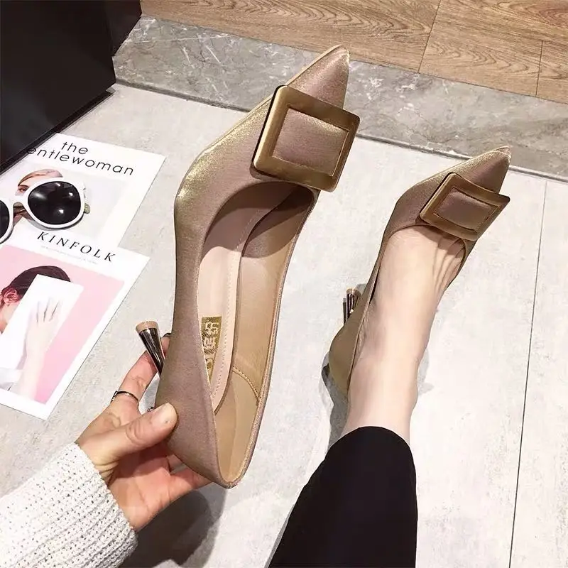 Высокий каблук женская обувь на тонком каблуке новинка европейская весну 2020