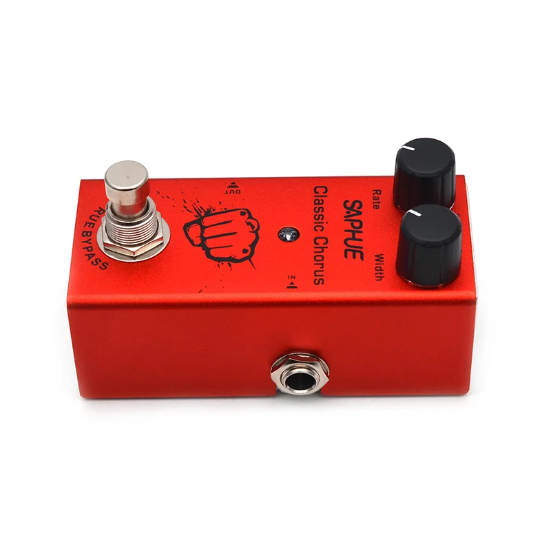 saphue elektrische gitarre klassische chorus pedal ratebreite knob wirkung pedal mini einzigen typ dc 9v true bypass free global shipping