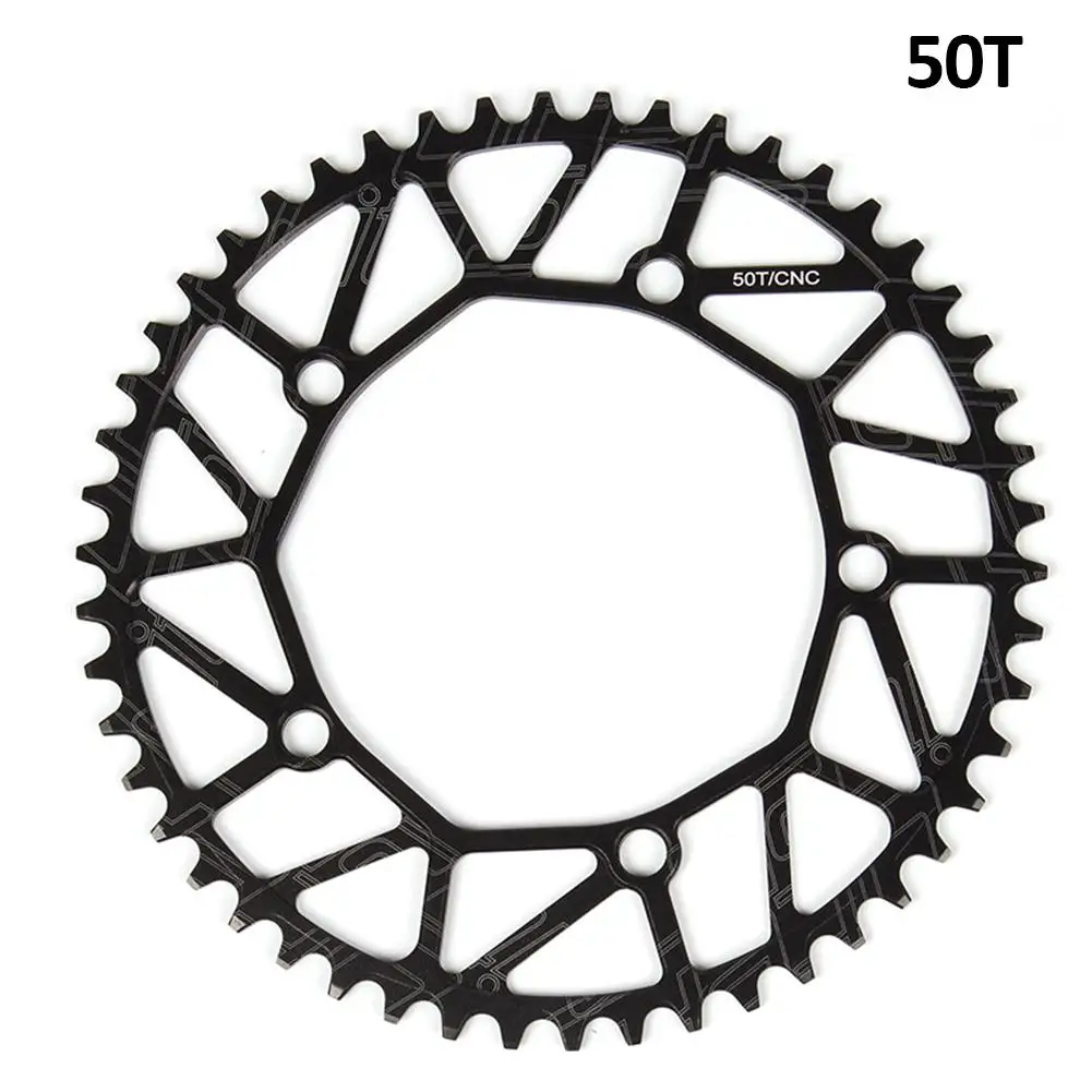 50T Litepro 130 BCD 8/9/10/11 Скорость Полые CNC сплав один диск звездочка цепной передачи дорожный складной велосипед цепные колесики 50/52/54/56/58T передняя Звездочка - Цвет: 50T