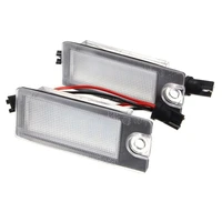 2 pcs new for vw tiguan 2007 2013 led car number license plate light 18 smd ultra bright white lamps canbus no error accessories