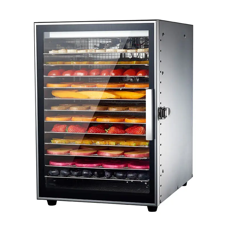12-layer food dehydrator, stainless steel commercial fruit dryer, pet food dryer, vegetable snack dryer dehydrator food machines