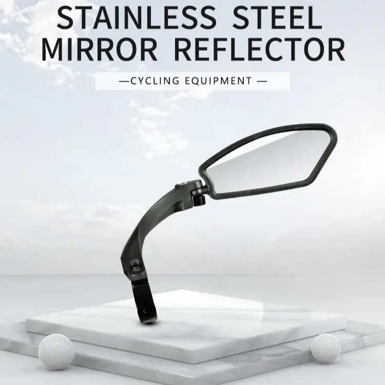 

Велосипедное Зеркало заднего вида, вращающееся на 360 градусов зеркало из нержавеющей стали, складное кольцо-отражатель из алюминиевого спл...