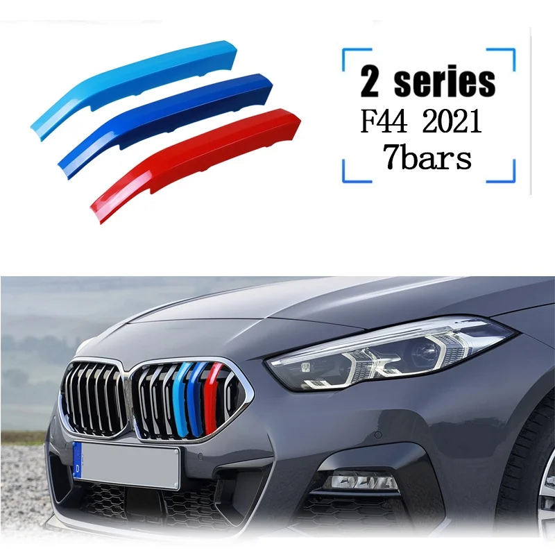 

3 шт. ABS для BMW F22 F45 F23 F46 F44 Серия 2 автомобильные гонки решетка полоса отделка Зажим м характеристики аксессуары 2014-2019 2020 2021