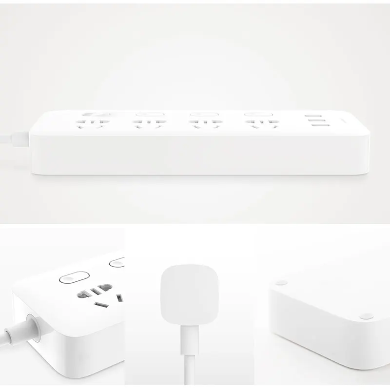 Оригинальный блок питания Xiaomi Mijia 4 розетки отдельных переключателя управления 5