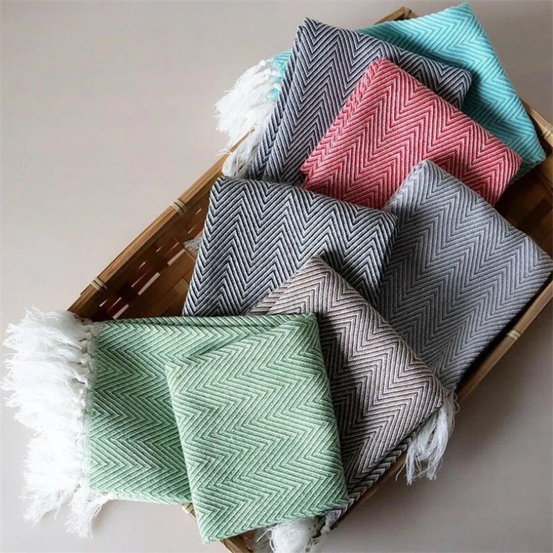

Kitchen Towel 4 Pcs/set of Cotton Tablecloth Napkin Kitchen Dishcloth Dish Towel Tea Towel with Tassel 40x60 Cm