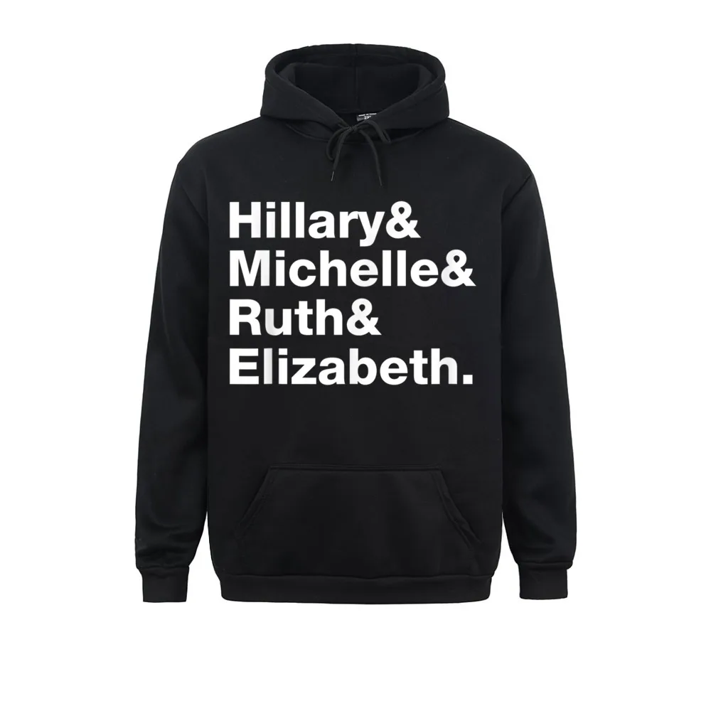 

Hillary Clinton Michelle Obama RBG Elizabeth Warren Masculine Men's Hoodies Clothes Wholesale Long Sleeve Sweatshirts