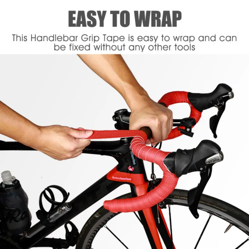 

Bicycle Handlebar Belt For Road Bikes, 2 Pcs Bicycle Cork Handlebar Tape Bike Sponge Handle Strap