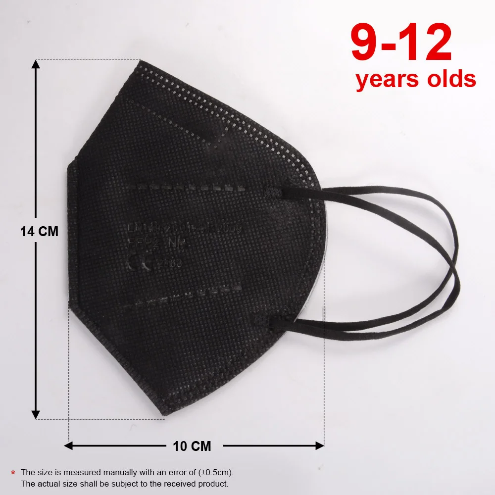 10 100 шт. маска для детей kn95mask детская ffp2mask маски fpp2 ушной защитная mascarillas niño|Маски|