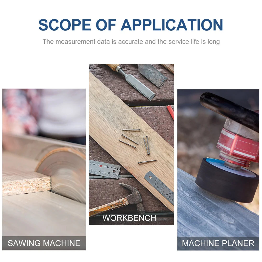 

2pcs Carbon Steel Miter Inch Track Tape Measure Adhesive Metric Inch Scale Ruler