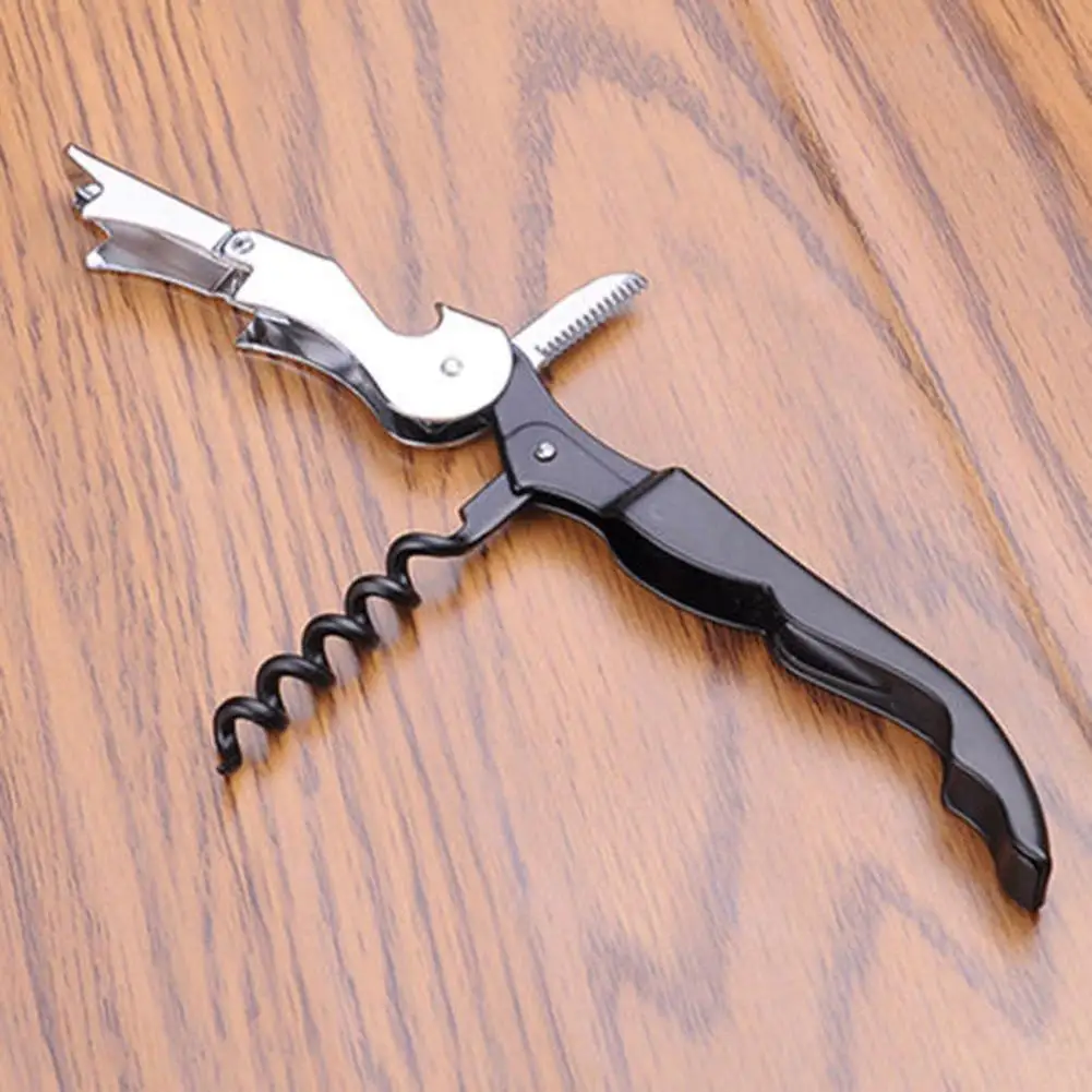 

Portable Multi-function Stainless Steel Corkscrew Wine Beer Bottle Cap Opener