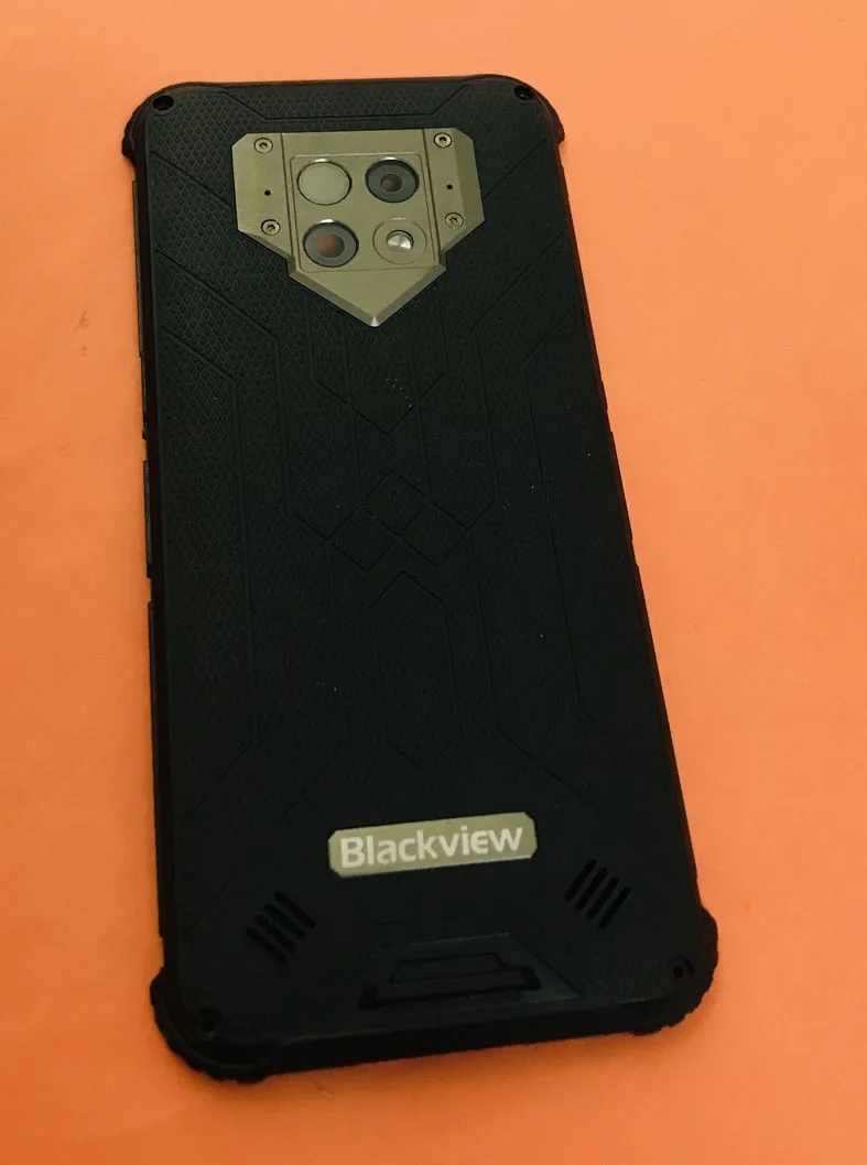 

Used Original back Battery Case Cover+camera lens+loud speaker For Blackview BV9800 Helio P70 6.3inch free shipping