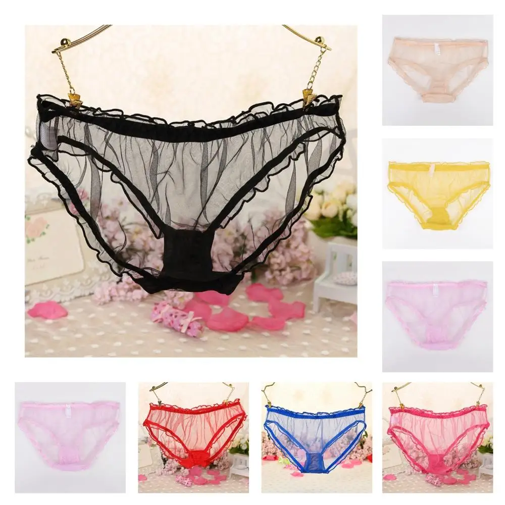 

Free 1 Coupon Women Sexy Lace Panties Visible Thong Underwear Transparent Sexy Lingerie Women's Briefs One Size