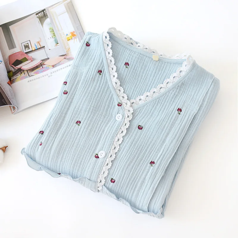 Розовая/синяя Пижама Fdfklak для беременных женщин Одежда 2020 весна осень Хлопковая