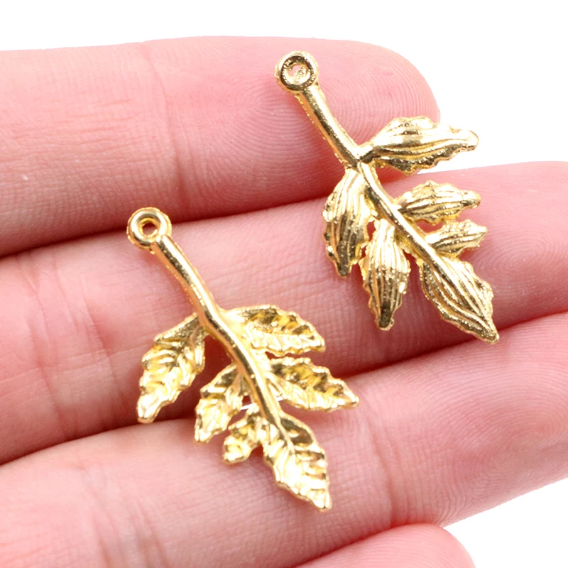 30x17mm 20pcs Antique Gold Bronze Plated Tree Leaf Handmade Charms Pendant:DIY for bracelet necklace | Украшения и аксессуары