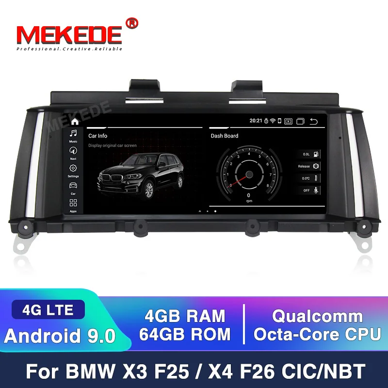 Автомагнитола 8 &quotTouch PX3 Android 10 4 + 64 ГБ стерео для BMW X3 F25/BMW X4 F26 (2011 2016) GPS навигация MP5