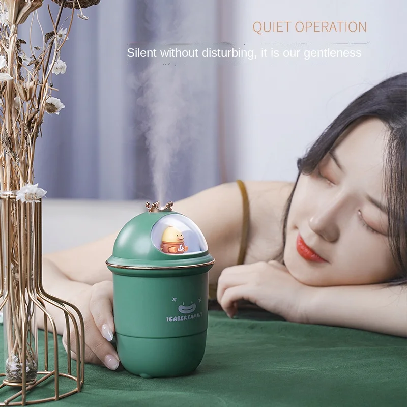 

Humidifier Small Home USB Desktop Humidification Mini Night Light Portable Silent Large Capacity Car Humidifier