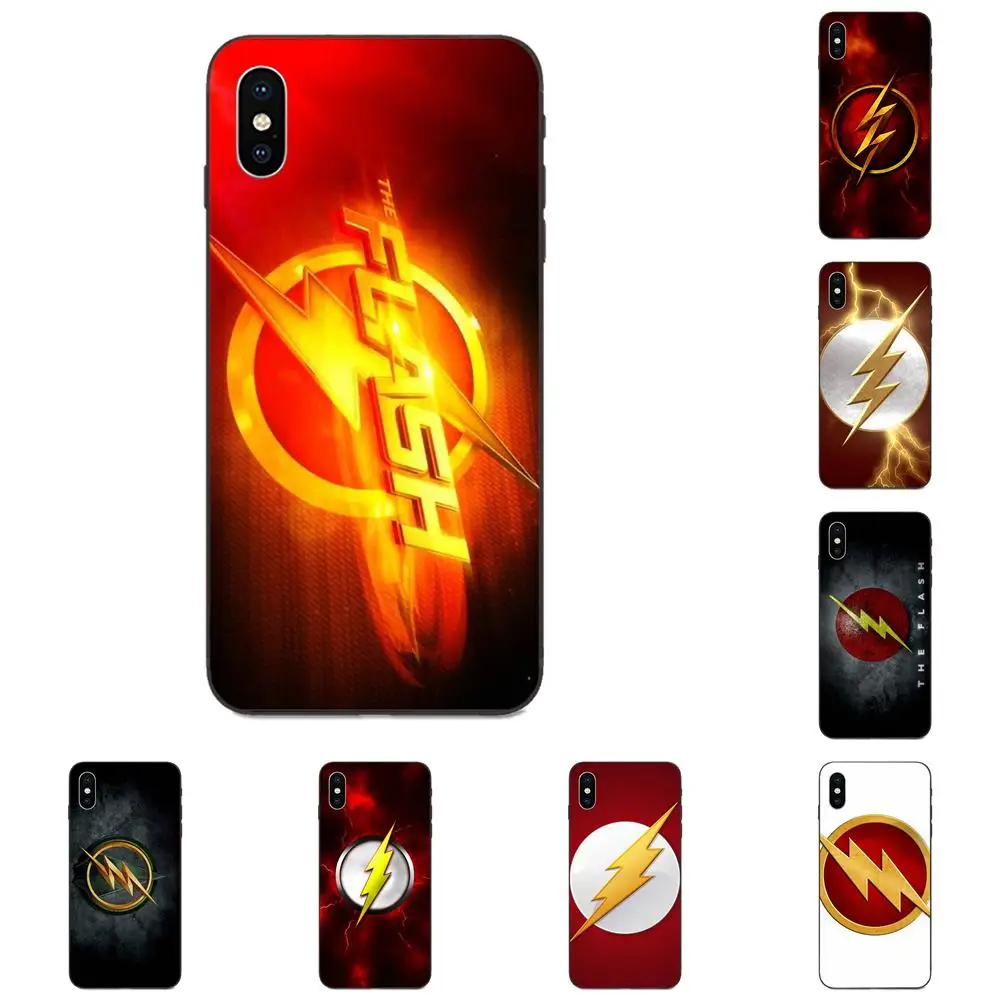 Разноцветный Роскошный чехол для телефона с эмблемой вспышки Galaxy A3 A5 A6 A6s A7 A8 A9 A10