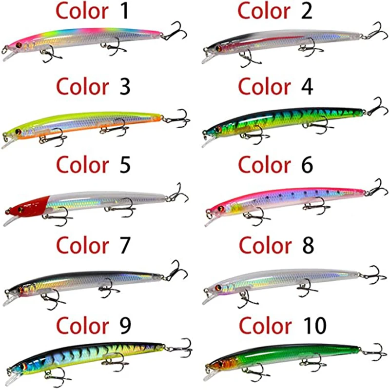 

Floating Minnow Fishing Lure 3d Eyes Wobblers For Pike Fishing Crankbait Artificial Hard Bait Swimbait 13.8cm 19g Leurre Truite