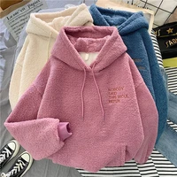 girls hoodies sweatshirts kids outwear 2021 soft velvet thicken warm winter autumn cotton fleece plus size childrens clothing